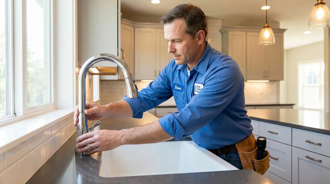 Kitchen faucet installation by Johns Plumbing LLC in Dade City